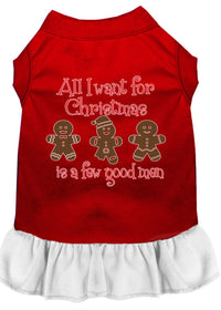 Christmas Pet Dress, "All I Want For Christmas Is A Few Good Men"