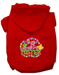Pet Dog & Cat Hoodie Screen Printed, "Throw Me Something Mister"