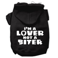 Pet Hoodie "I'm A Lover, Not A Biter"
