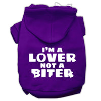 Pet Hoodie "I'm A Lover, Not A Biter"