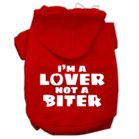 Pet Hoodie "I'm A Lover, Not A Biter"