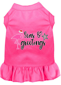 Christmas Pet Dress Screen Printed, "Seas and Greetings"