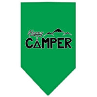 Pet and Dog Bandana Screen Printed, "Happy Camper"