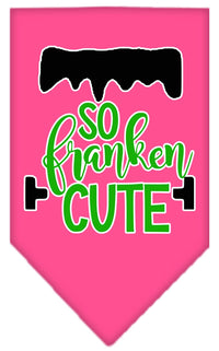 Halloween Pet and Dog Bandana Screen Printed, "So Franken Cute"
