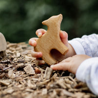 Wooden Deer Calf Waldorf Toy - BIG FRENCHIES