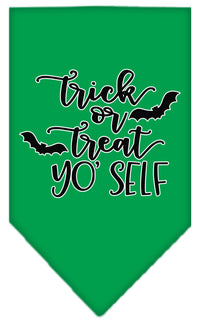 Halloween Pet and Dog Bandana Screen Printed, "Trick Or Treat Yo' Self"