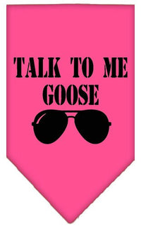 Pet and Dog Bandana Screen Printed, "Talk To Me Goose"