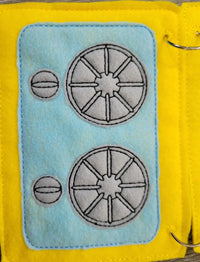 Stove and Place Setting Quiet book page - felt food - felt kitchen busy book page - educational - learning toy - Activity Page - BIG FRENCHIES