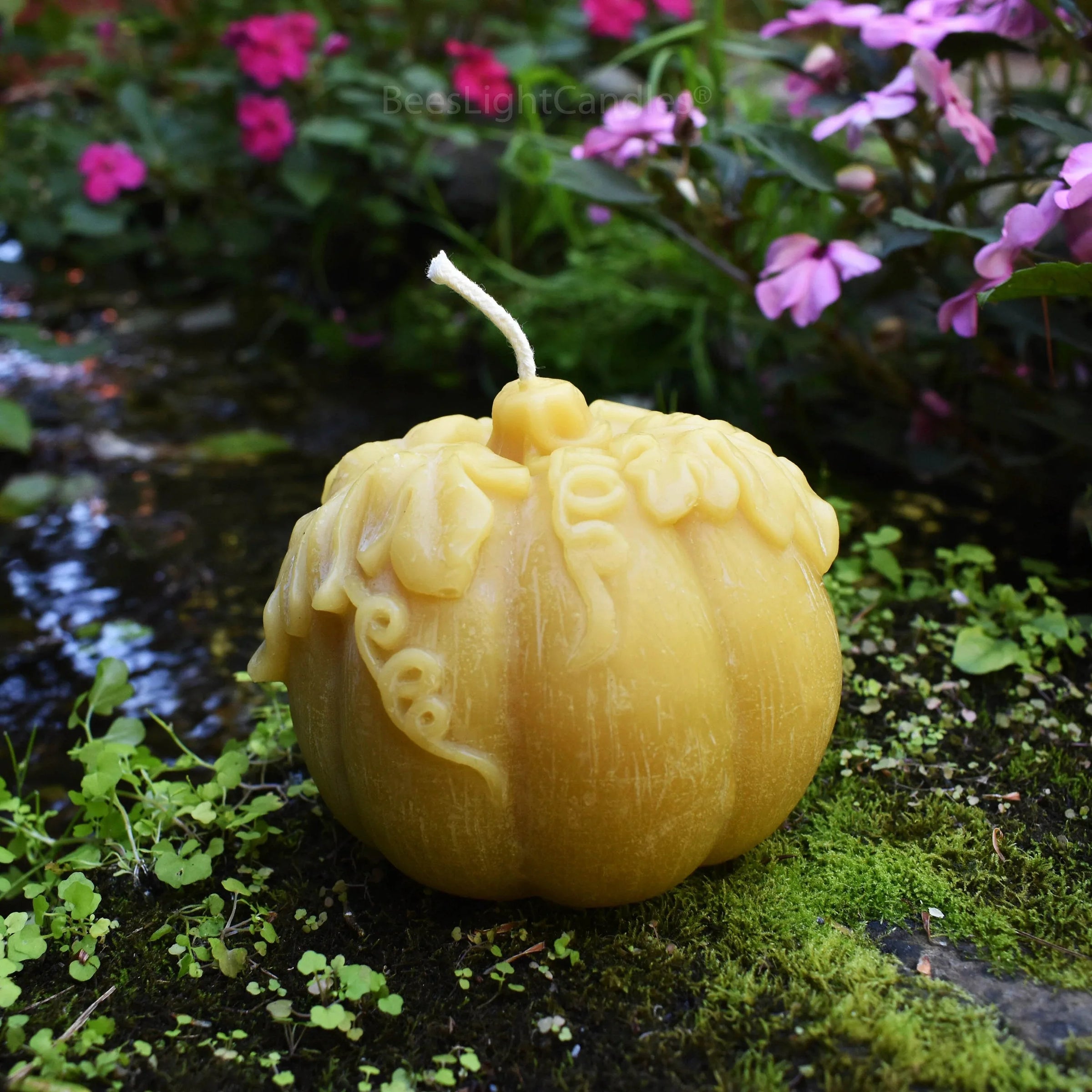 Large Pumpkin Beeswax Candle - BIG FRENCHIES