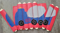 Cement Truck Stick Puzzle - toddler quiet book page- Seven Pieces - motor skills - classroom - educational - Busy Bag - Activity Bag - BIG FRENCHIES