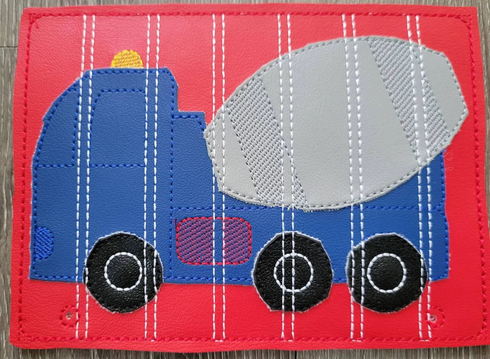 Cement Truck Stick Puzzle - toddler quiet book page- Seven Pieces - motor skills - classroom - educational - Busy Bag - Activity Bag - BIG FRENCHIES