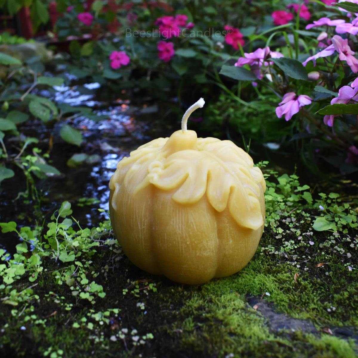 Large Pumpkin Beeswax Candle - BIG FRENCHIES