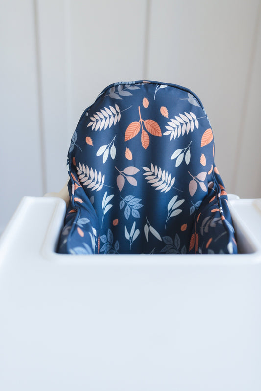 Navy Leaves IKEA Antilop Cushion Cover