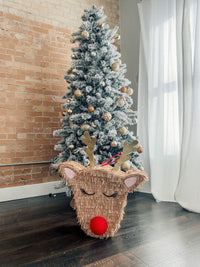 🦌 Rudolph Reindeer Piñata – Handmade Christmas Party Decoration & Candy Holder - BIG FRENCHIES