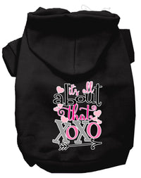 Pet Hoodie "All About That XOXO"