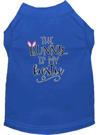 Pet Dog & Cat Shirt Screen Printed, "The Bunny Is My Bestie"