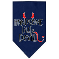 Pet and Dog Bandana Screen Printed, "Handsome Little Devil"