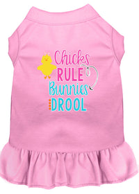 Pet Dress "Chicks Rule, Bunnies Drool"