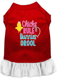 Pet Dress "Chicks Rule, Bunnies Drool"