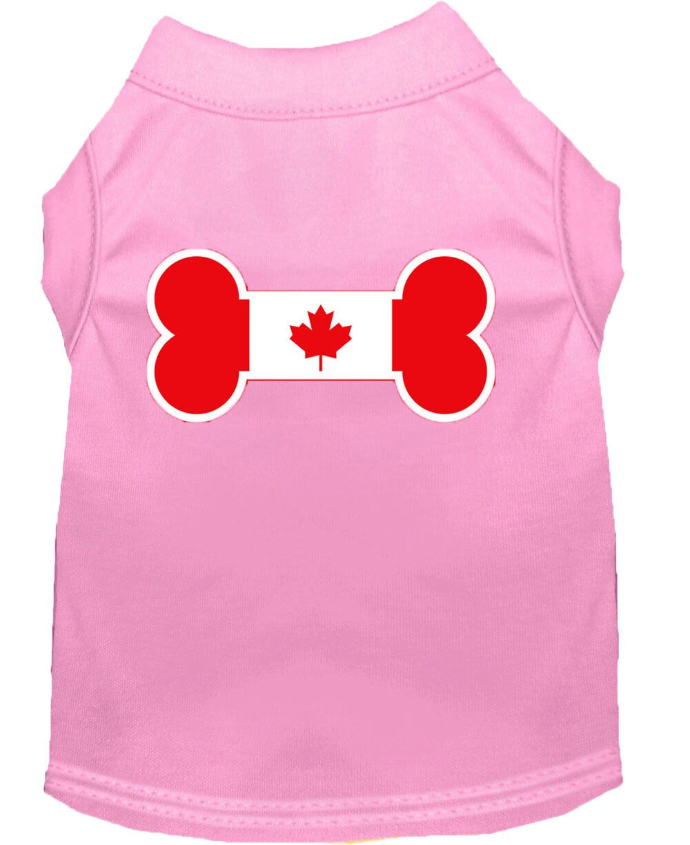 Pet Shirt "Bone Shaped Canadian Flag"
