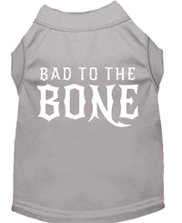 Pet Dog & Cat Shirt Screen Printed, "Bad To The Bone"