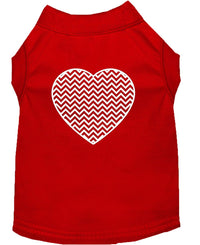 Pet Shirt "Chevron Heart"