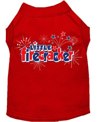 Pet Dog & Cat Shirt Screen Printed, "Little Firecracker"