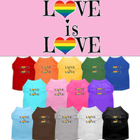 Pet Shirt "Love Is Love"