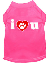 Pet Shirt "I Love You"