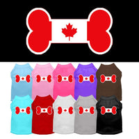 Pet Shirt "Bone Shaped Canadian Flag"