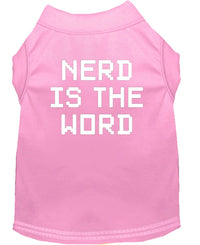 Pet Shirt "Nerd Is The Word"