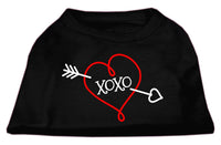 Pet Dog & Cat Shirt Screen Printed, "XOXO"