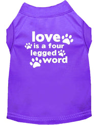 Pet Shirt "Love Is A Four Legged Word"