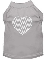Pet Shirt "Chevron Heart"