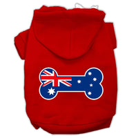 Pet Hoodie "Bone Shaped Australian Flag"