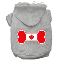 Pet Hoodie "Bone Shaped Canadian Flag"