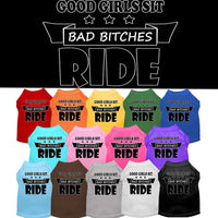 Pet Shirt "Good Girls Sit, Bad Bitches Ride"