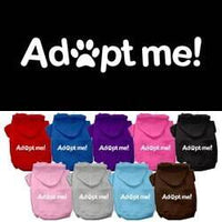 Pet Hoodie Screen Print "Adopt Me"