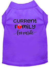 Pet Shirt "Current Family Favorite"