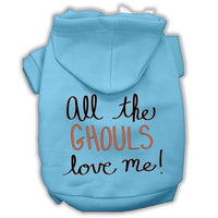 Halloween Pet Hoodie "All The Ghouls Love Me"
