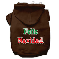 Christmas Pet Hoodie "Feliz Navidad"