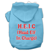 Christmas Pet Hoodie "Head Elf In Charge"