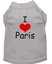 Pet Shirt "I Love Paris"