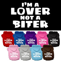 Pet Hoodie "I'm A Lover, Not A Biter"