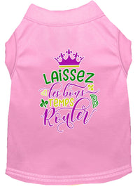 Pet Dog & Cat Shirt Screen Printed, "Laissez Les Bons Temps Rouler"