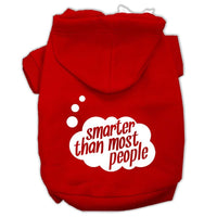 Pet Hoodie "Smarter Than Most People"