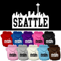 Pet Hoodie "Seattle Skyline"