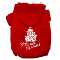 Pet Hoodie Screen Printed, "Wedding Crasher"