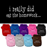 Pet Hoodie "I Really Did Eat The Homework"
