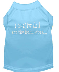 Pet Shirt "I Really Did Eat The Homework"